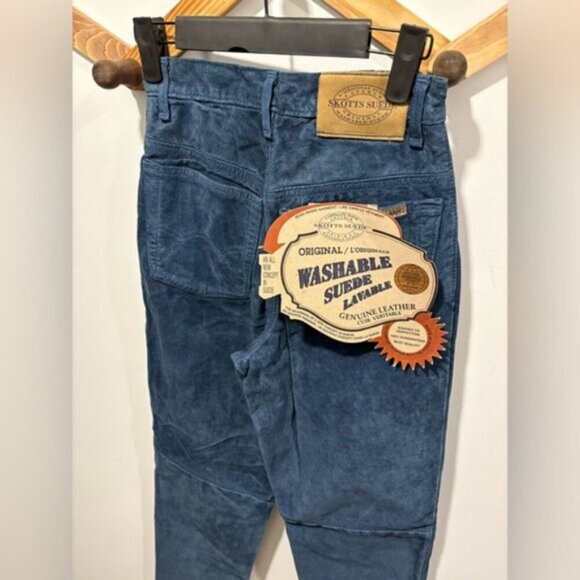 VINTAGE WOMANS  SKOTTS SUEDE LEATHER PANTS - Picture 6 of 7
